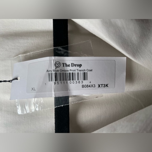 New (NWT) Amazon The Drop. Airy ombre double breast belted trench coat. Size XL - Picture 13 of 13